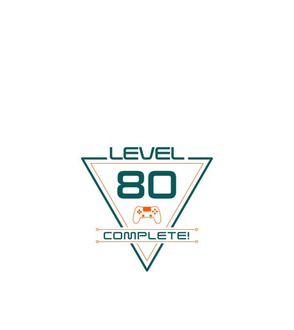 level-complete-80 minta fehér pólón