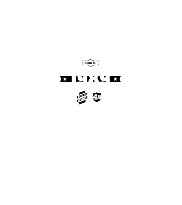 born-in-1989 minta sötétkék pólón