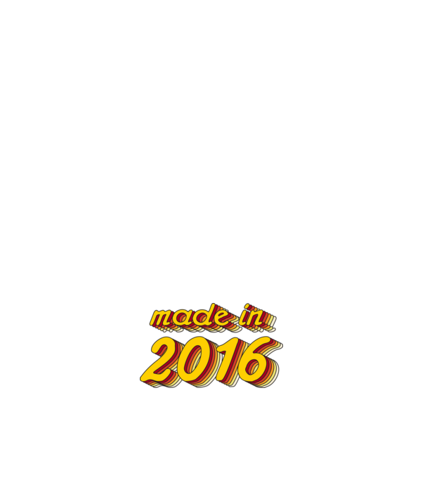 Made in 2016 (Yellow&Red) minta piros pólón