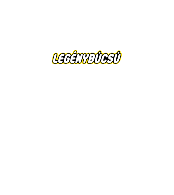Legénybúcsú (lego) minta sötétszürke pólón