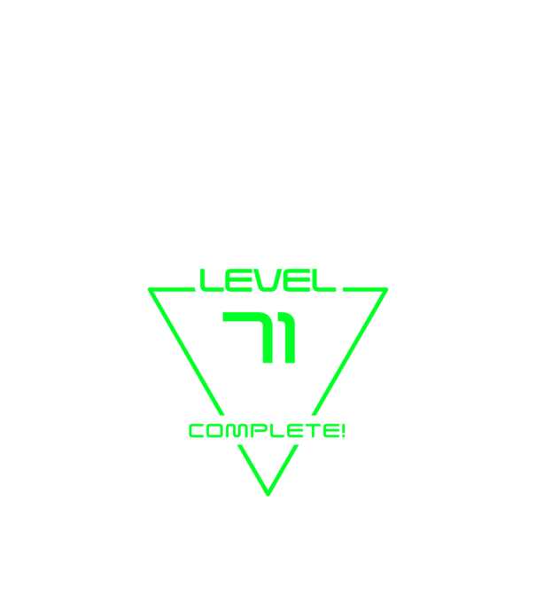level-complete-71 minta királykék pólón