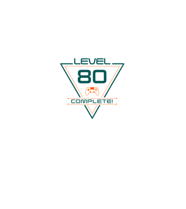 level-complete-80 minta szürke pólón