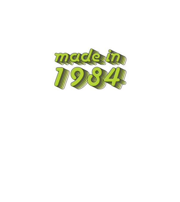 made-in-1984-green-grey minta fehér pólón