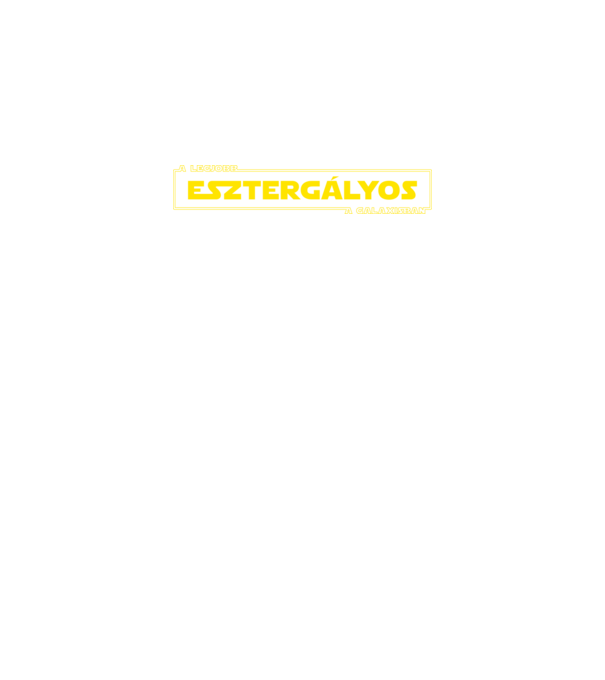 Star Wars legjobb esztergalyos minta fekete pólón