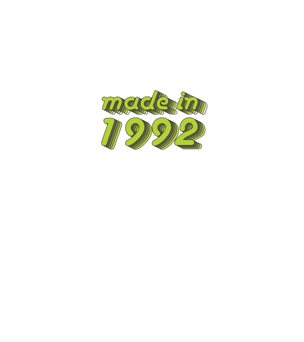 made-in-1992-green-grey minta szürke/fekete pólón