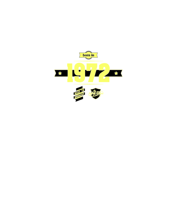born-in-1972 minta fekete pólón