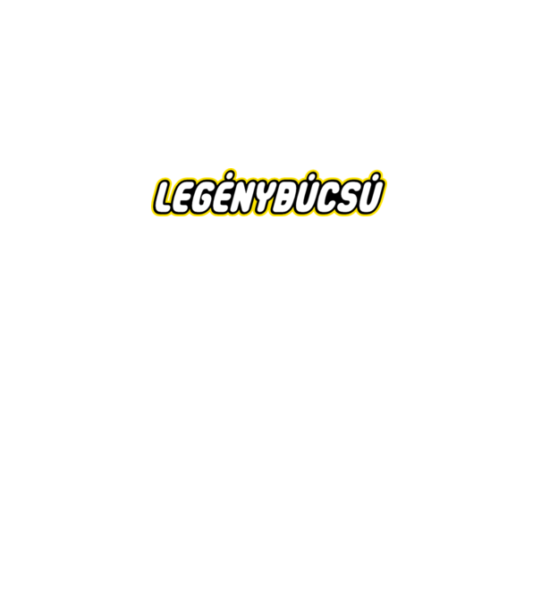 Legénybúcsú (lego) minta piros pólón