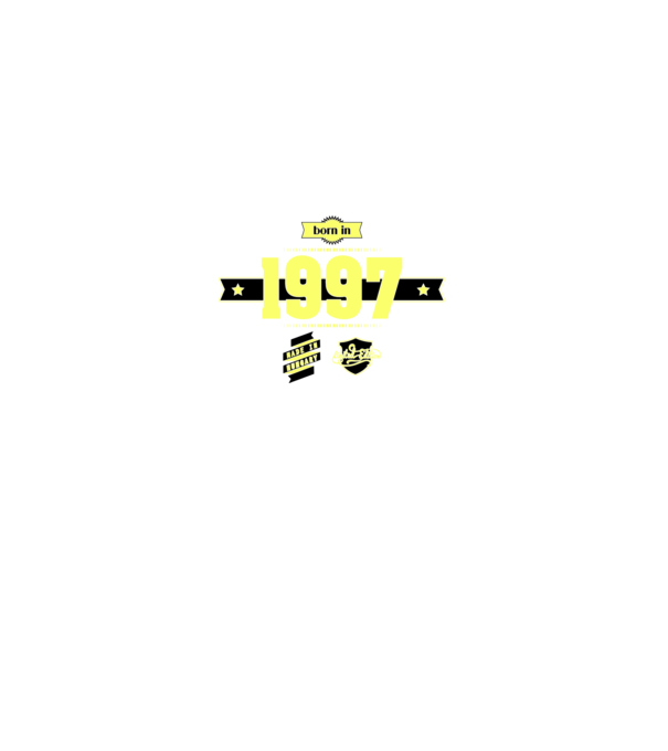 born-in-1997 minta sötétkék pólón