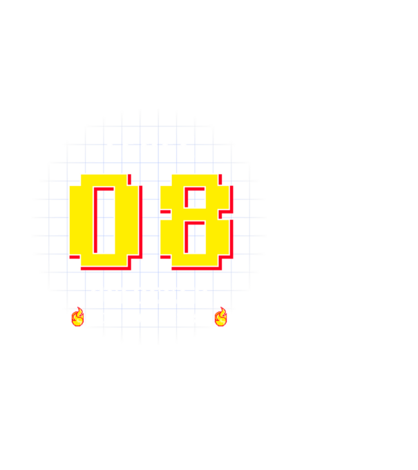 Level Unlocked 08 minta fehér pólón