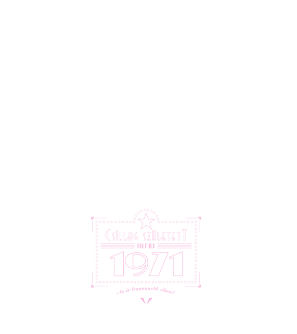 csillag-1971-pink minta sötétkék pólón