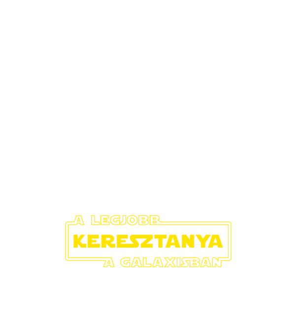 star-wars-legjobb-keresztanya minta sötétkék pólón