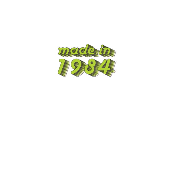 made-in-1984-green-grey minta homokszín pólón