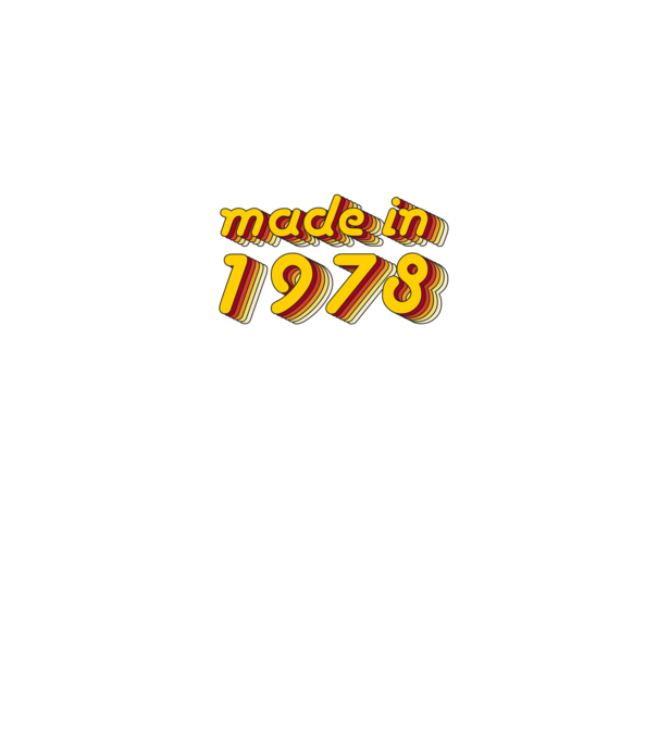 made-in-1978-yellow-red minta fekete/piros pólón