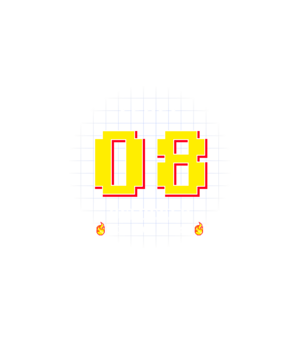 Level Unlocked 08 minta fehér pólón