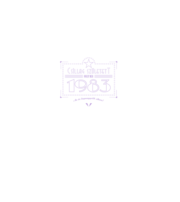 csillag-1983-pink minta lila pólón