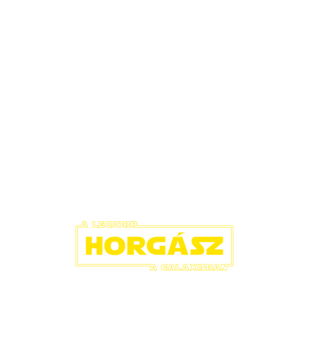 Star Wars legjobb horgasz minta fehér pólón