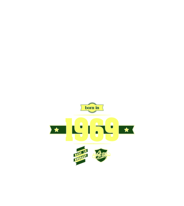 born-in-1969 minta fekete pólón