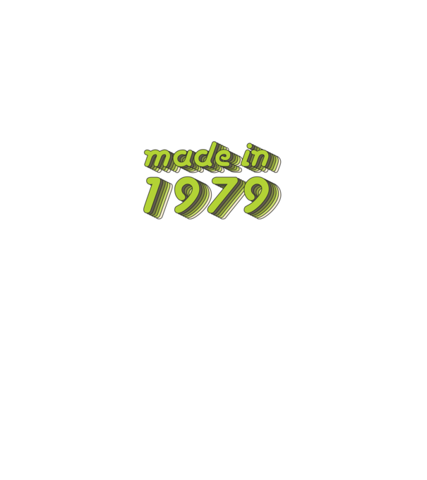 made-in-1979-green-grey minta sötétkék pólón