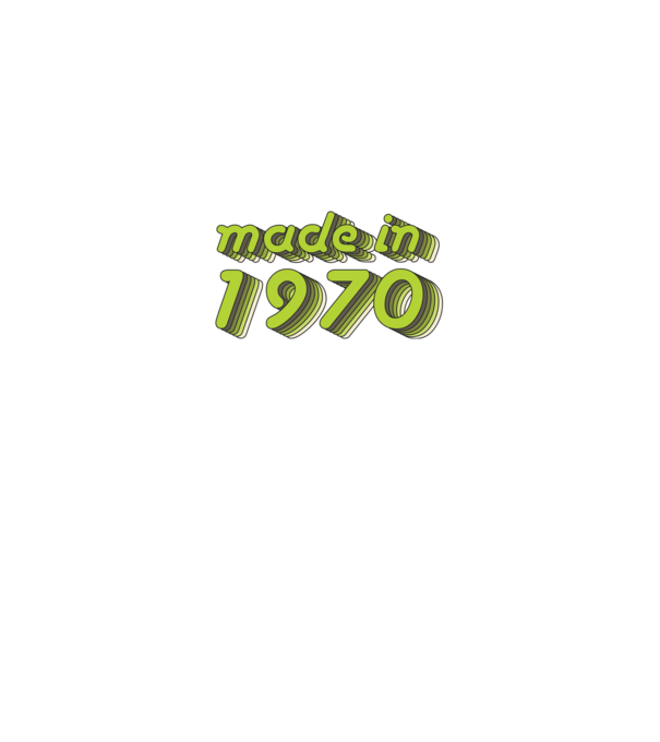 made-in-1970-green-grey minta szürke pólón