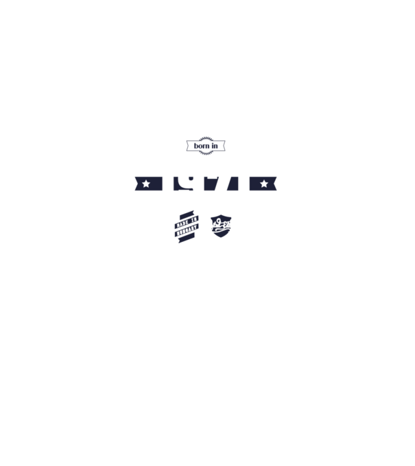 born-in-1971 minta türkiz pólón
