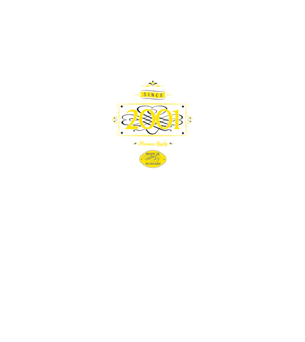 since-2001 minta fekete pólón