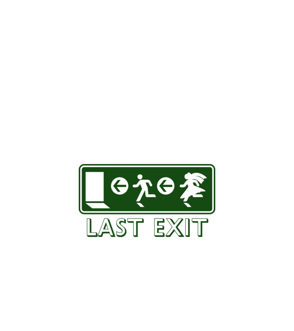 last-exit minta fekete pólón