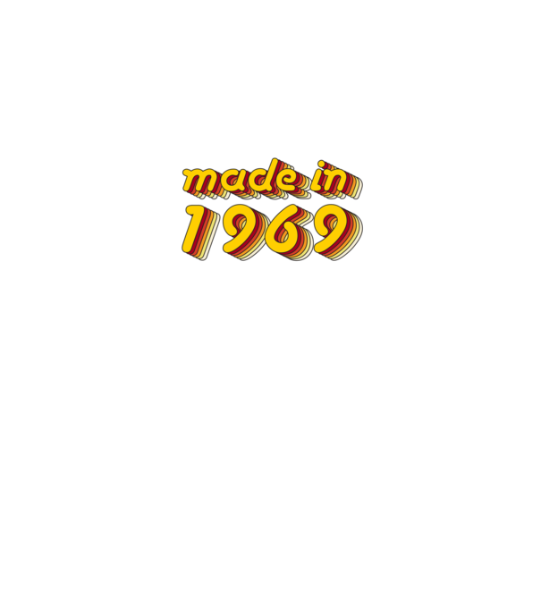 made-in-1969-yellow-red minta bordó pólón