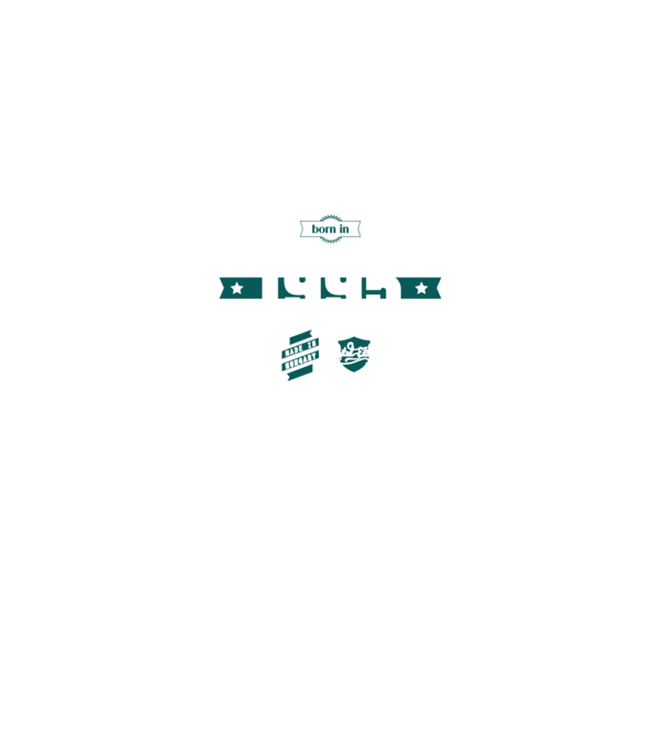 born-in-1995 minta sötétkék pólón