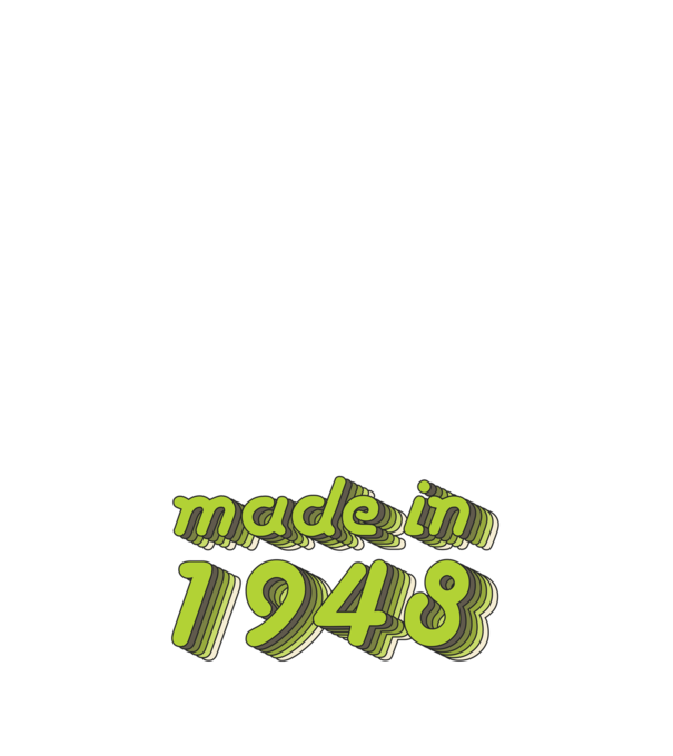 made-in-1948-green-grey minta sötétkék pólón