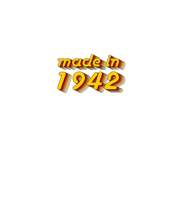 made-in-1942-yellow-red minta szürke pólón