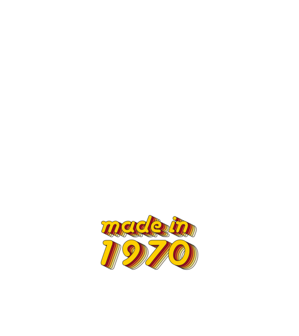 made-in-1970-yellow-red minta fehér pólón