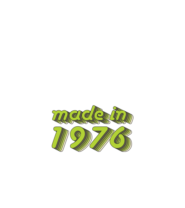 made-in-1976-green-grey minta fehér pólón