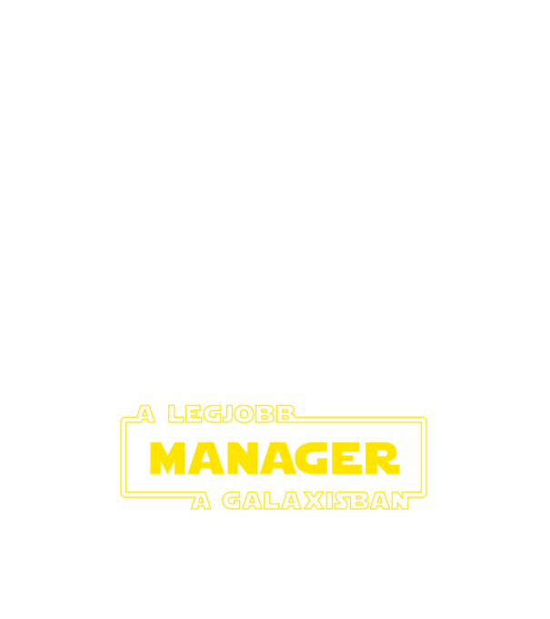 star-wars-legjobb-manager minta sötétkék pólón