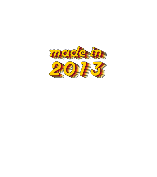 made-in-2013-yellow-red minta fekete pólón