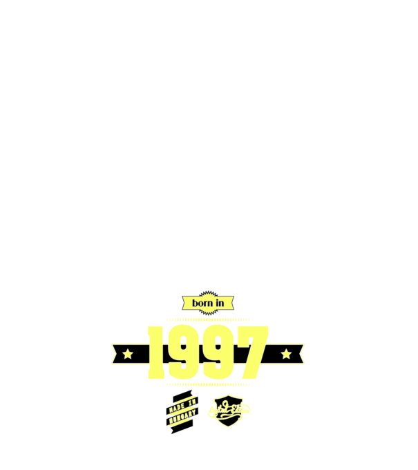 born-in-1997 minta zöld pólón