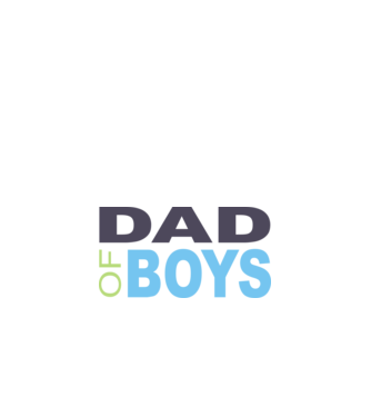 Dad of boys minta fekete pólón