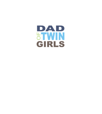 Dad of twin girls, páros minta minta fekete pólón