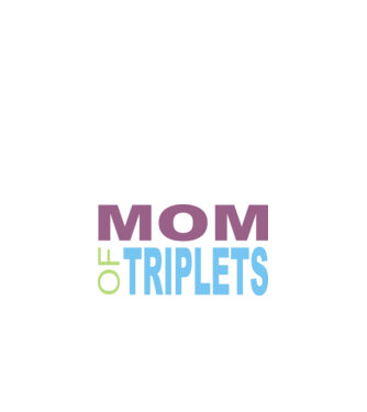 Momof triplets minta fekete pólón
