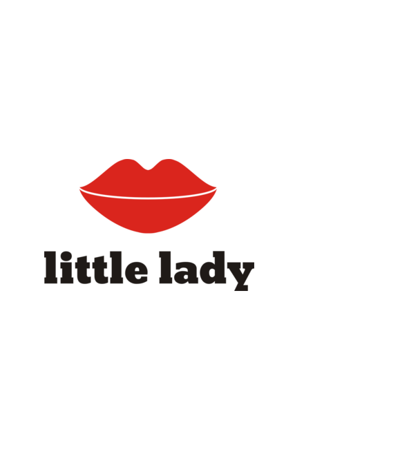 Little lady, páros minta minta fehér pólón