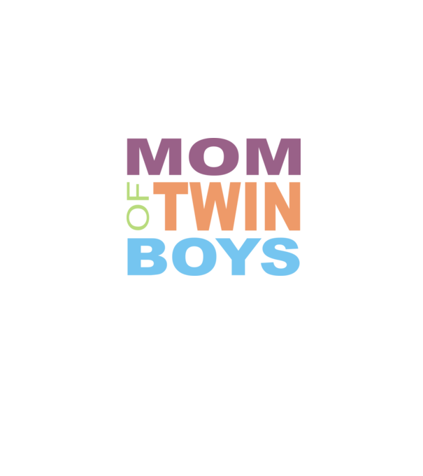 MOM of twin boys minta farmerkék pólón