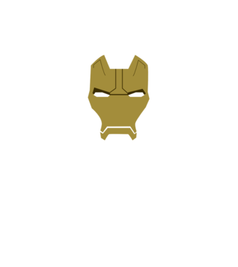 ironman minta fekete pólón