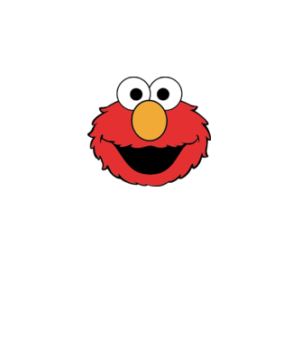 elmo minta fekete pólón