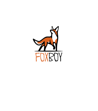 fox minta fehér pólón