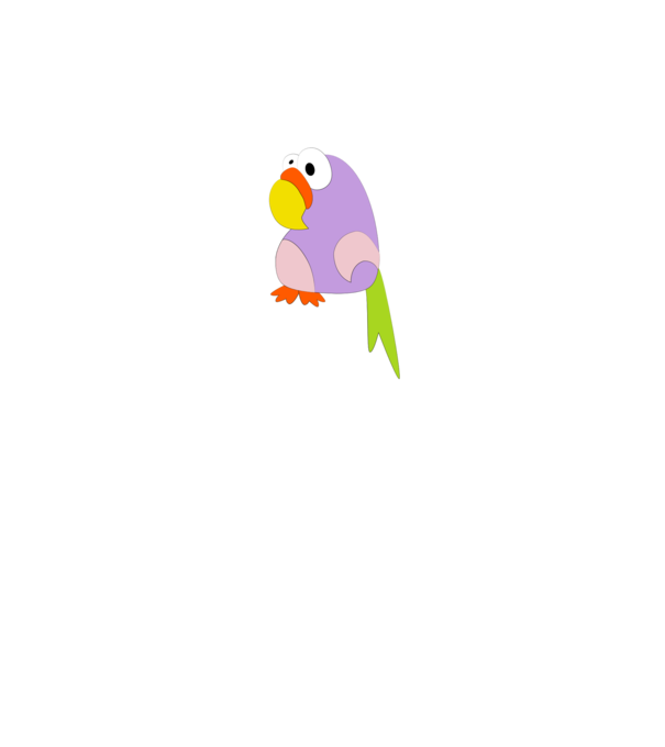 parrot minta fehér pólón