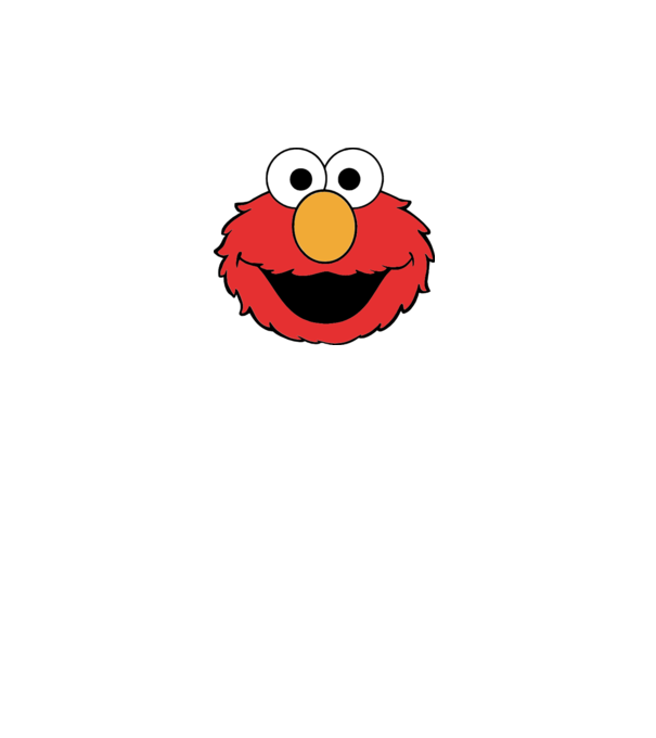 elmo minta fekete pólón
