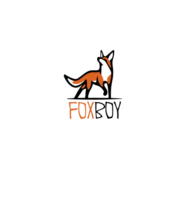 fox minta fehér pólón