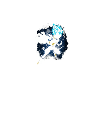 Dragon Ball - Vegeta Blue minta fekete pólón