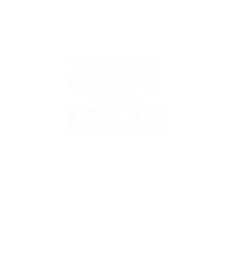 Ez a póló Negan tulajdona. minta fekete pólón