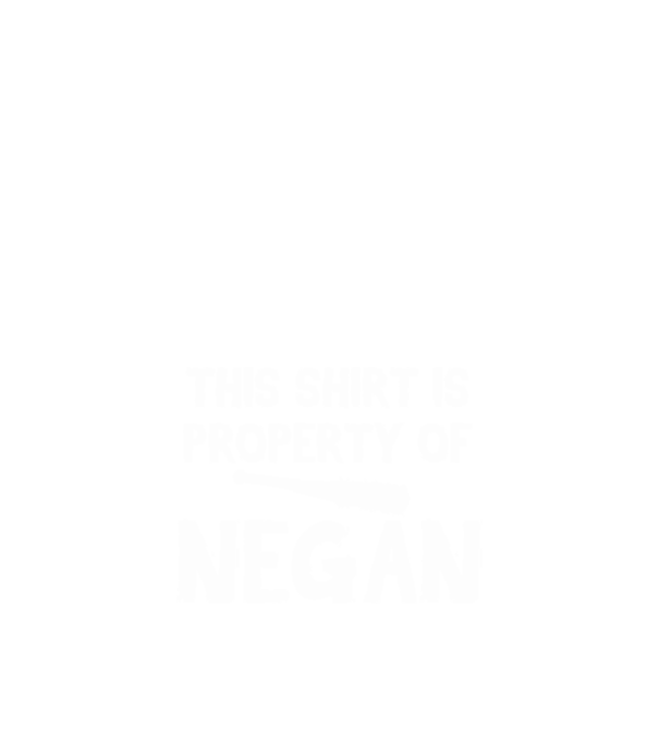 Ez a póló Negan tulajdona. minta fekete pólón
