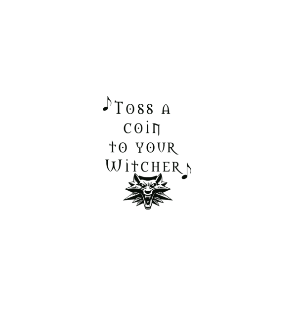 Toss a Coin to your Witcher minta piros pólón